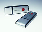 Welt der Wunder Metall USB-Stick mit Druck des Logos