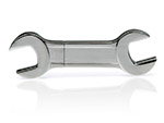 Werbeartikel Schraubenschlüssel USB-Stick aus Metall