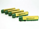 Goldener LKW USB-Stick mit einfarbigen Logo bedruckt