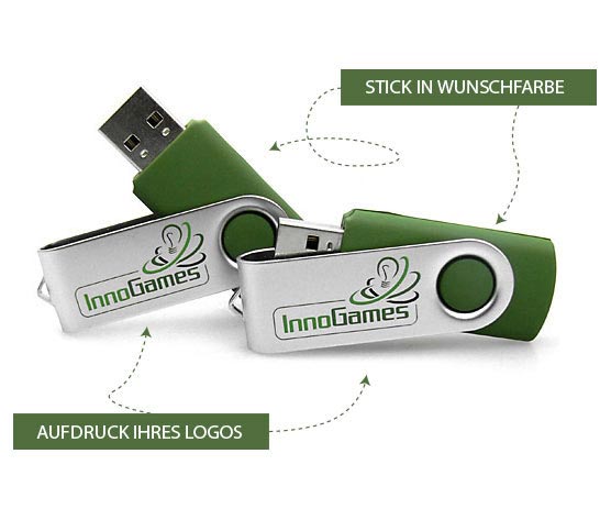 USB-Stick mit LOGO bedruckt als WERBEGESCHENK oder Werbeartikel